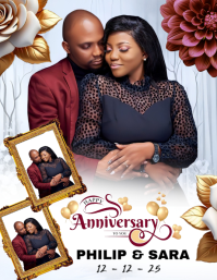Wedding Anniversary Flyer Flyer (us Letter) template