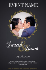 1 730 customizable design templates for wedding anniversary anniversary poster template