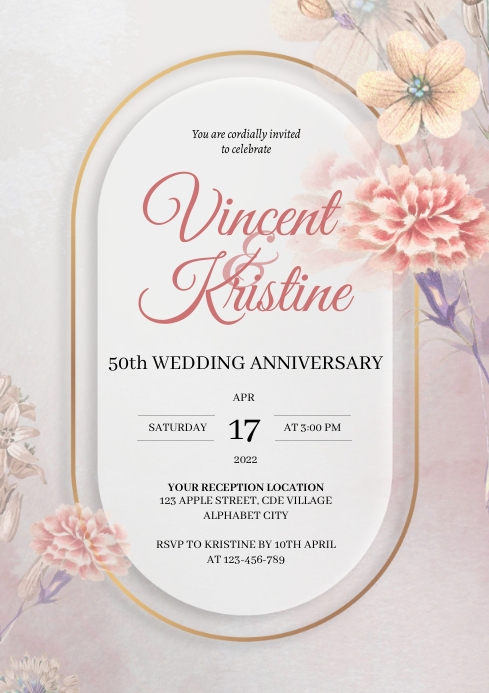 wedding-anniversary-invitation-template-postermywall