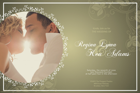 Blue Wedding Anniversary Landscape Poster Template Postermywall