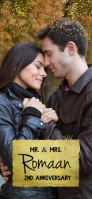 Wedding Anniversary Snapchat Filter template