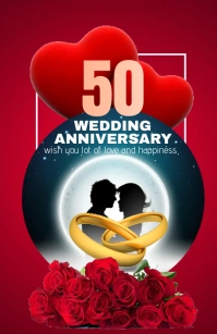 Wedding Anniversary tabloid template
