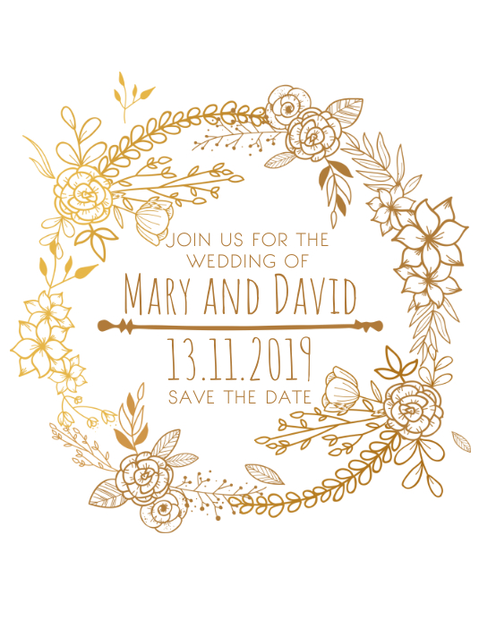 Wedding Announcement Save the Date Template PosterMyWall