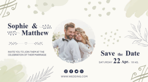 Wedding Banner Template Zdjęcie tytułowe kanału na YouTube