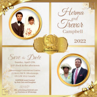 Wedding Before & After Square (1:1) template