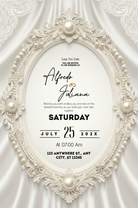 Wedding Card | Wedding Invitation Card | Wedding Poster Cartaz template