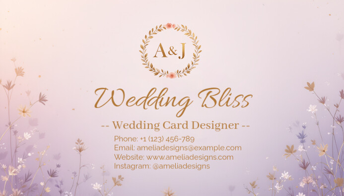 WEDDING CARD DESIGNER BUSINESS CARD template Besigheidskaart