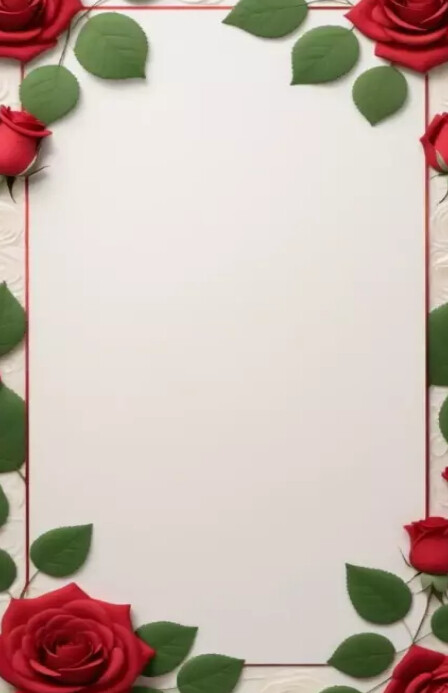 Wedding card floral border Template | PosterMyWall
