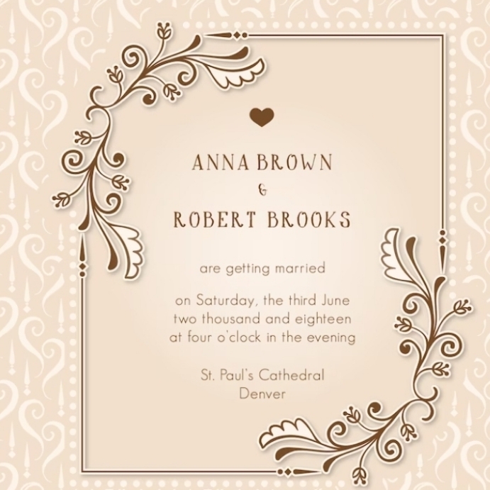 Wedding card frame Template | PosterMyWall