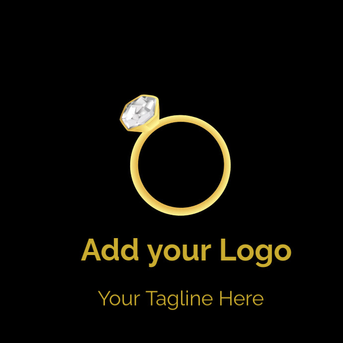 Wedding ring logo/ring logo/brand logo template