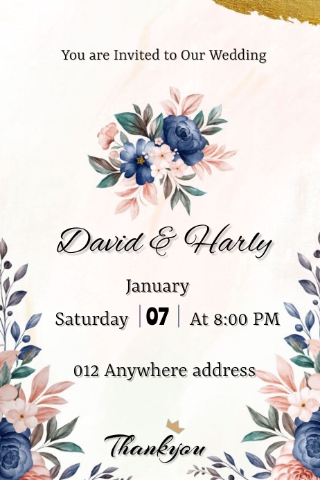 Card Design Poste R Wedding card poster Template | PosterMyWall