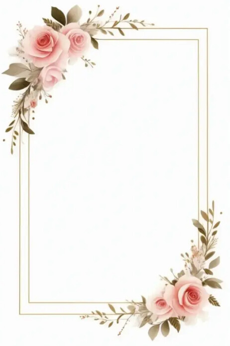 Wedding card template Poster