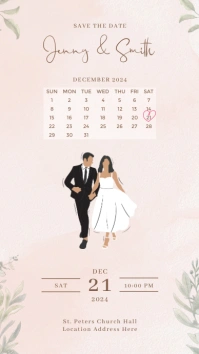 wedding card template Instagram-Story