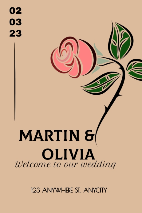 Wedding Card Templete Template PosterMyWall