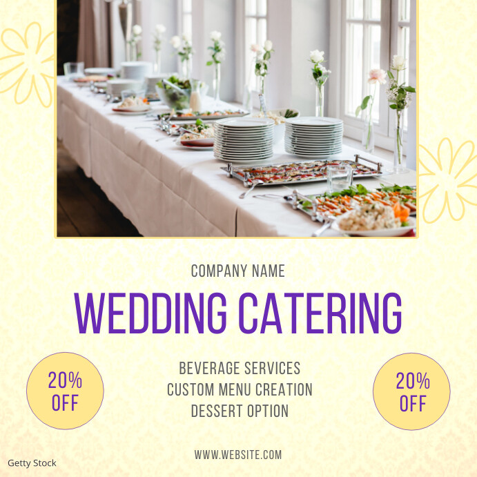 free download | catering wedding brand email service,... Wedding Catering Template | PosterMyWall