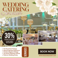 Yellow Wedding Catering Message Instagram Template