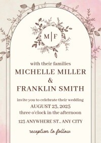 Wedding Celebration Ads A4 template