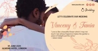 Wedding Celebration Facebook Shared Image template