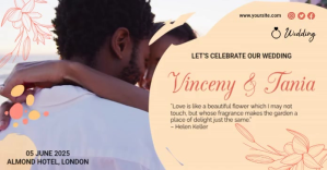 Wedding Celebration Facebook Shared Image template