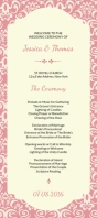 Wedding Ceremony Program Template Rack Card