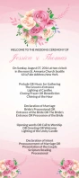 Wedding ceremony program template Displaykaart