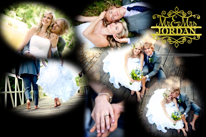 Wedding Collage Poster Plakat template