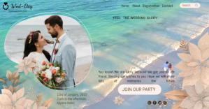 Wedding Day Facebook 共享图片 template