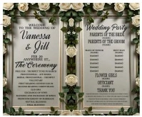 Wedding Day Invitation Large Rectangle template