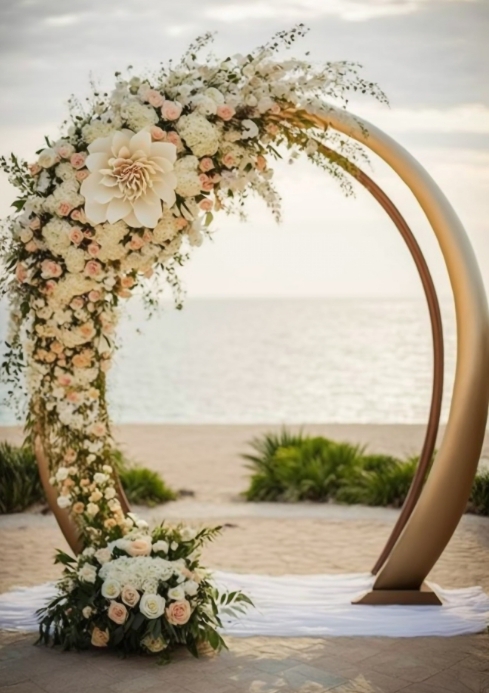 Wedding design element A4 template