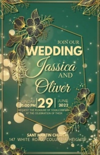 WEDDING Half Page Wide template