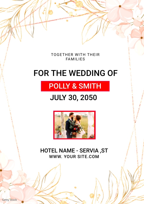 wedding A4 template