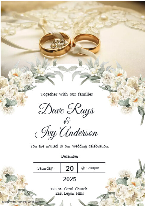 Wedding Template PosterMyWall