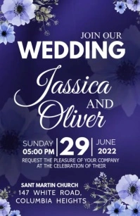 WEDDING Half Page Wide template