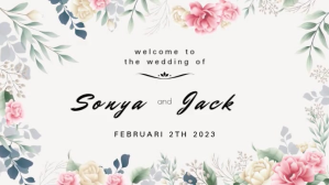 wedding Digitalt display (16:9) template