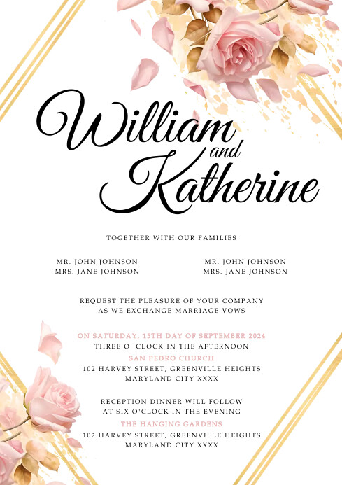 Wedding Template PosterMyWall