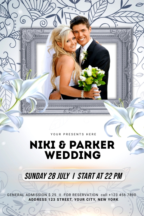 wedding Plakat template