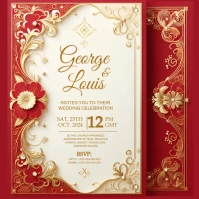 Wedding Publicación de Instagram template