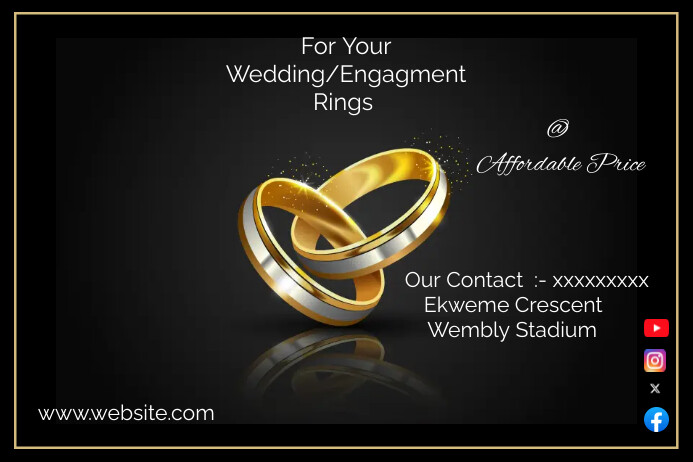 Wedding /Engagement Ring Sale Post Template | PosterMyWall