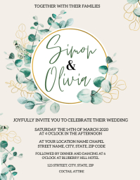 Wedding Invitation Front Template | PosterMyWall