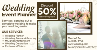 Wedding Event Planning Service Banner Facebook Shared Image template