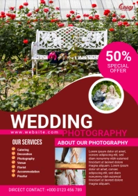 Wedding Event Service Flyer A2 template