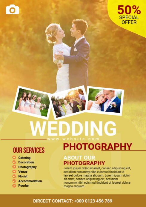 Wedding Event Service Flyer Template | PosterMyWall