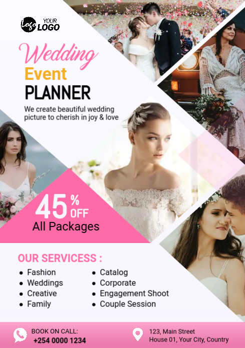 Wedding Event Service Flyer Template | PosterMyWall