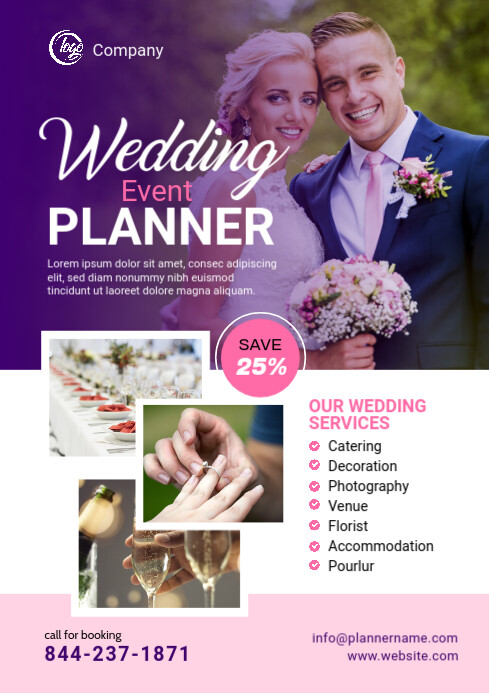 Wedding Event Service Flyer Template | PosterMyWall