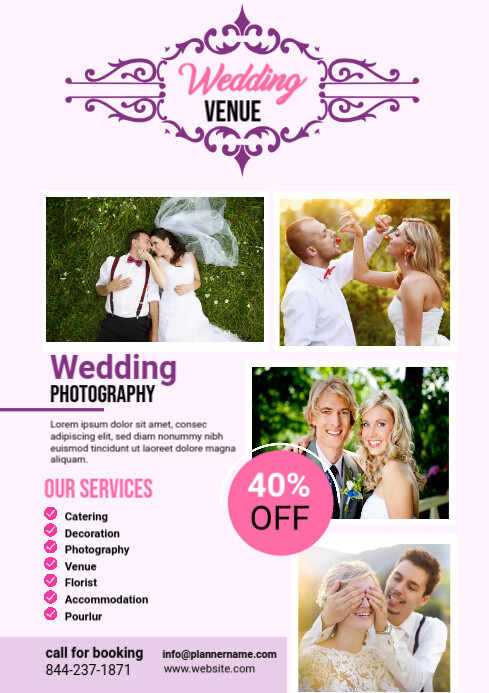 Wedding Event Service Flyer Template | PosterMyWall