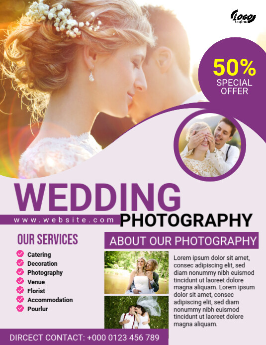 Plantilla de Folleto de Servicio de Eventos de Bodas | PosterMyWall
