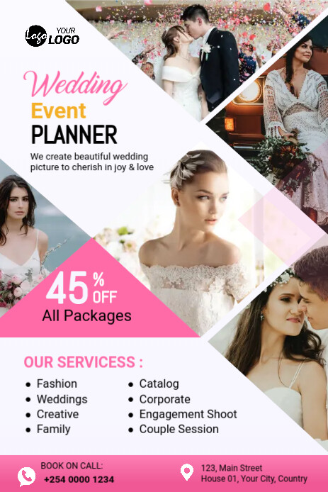 Wedding Event Service Pinterest Graphic Template | PosterMyWall