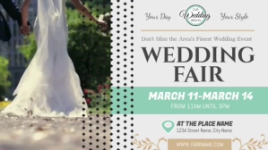 Wedding Fair Ad Digital Display Landscape Video template