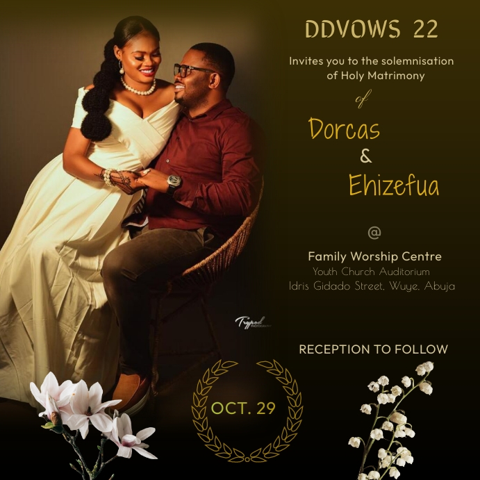 wedding flyer (3) Instagram Post template