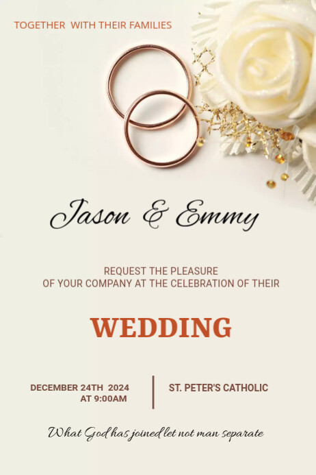 Wedding flyer Template PosterMyWall Wedding flyer Template PosterMyWall